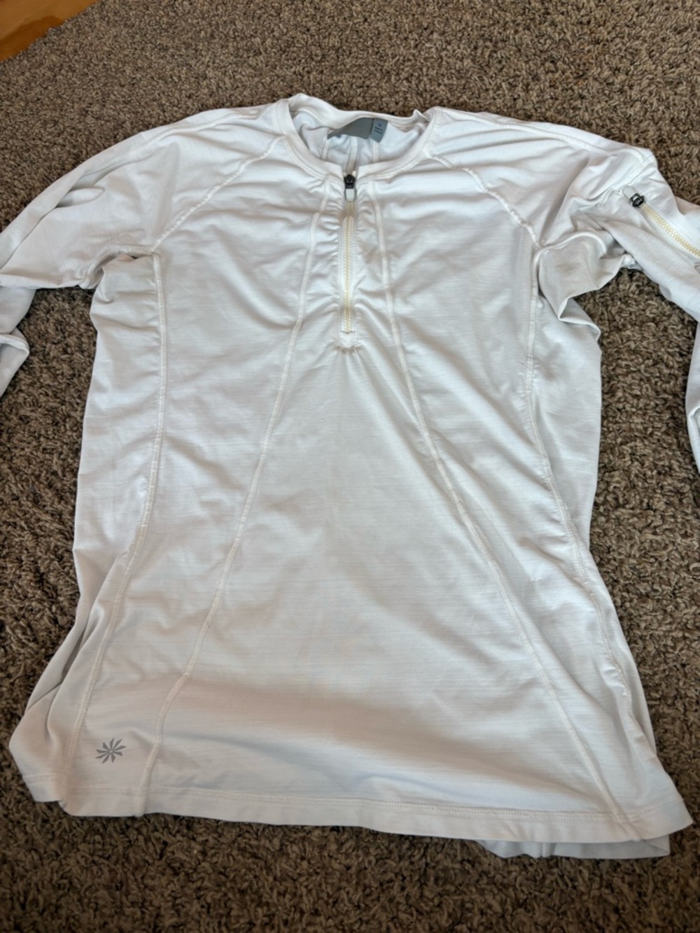 Athleta White Women's Long-Sleeve Half-Zip Pullover